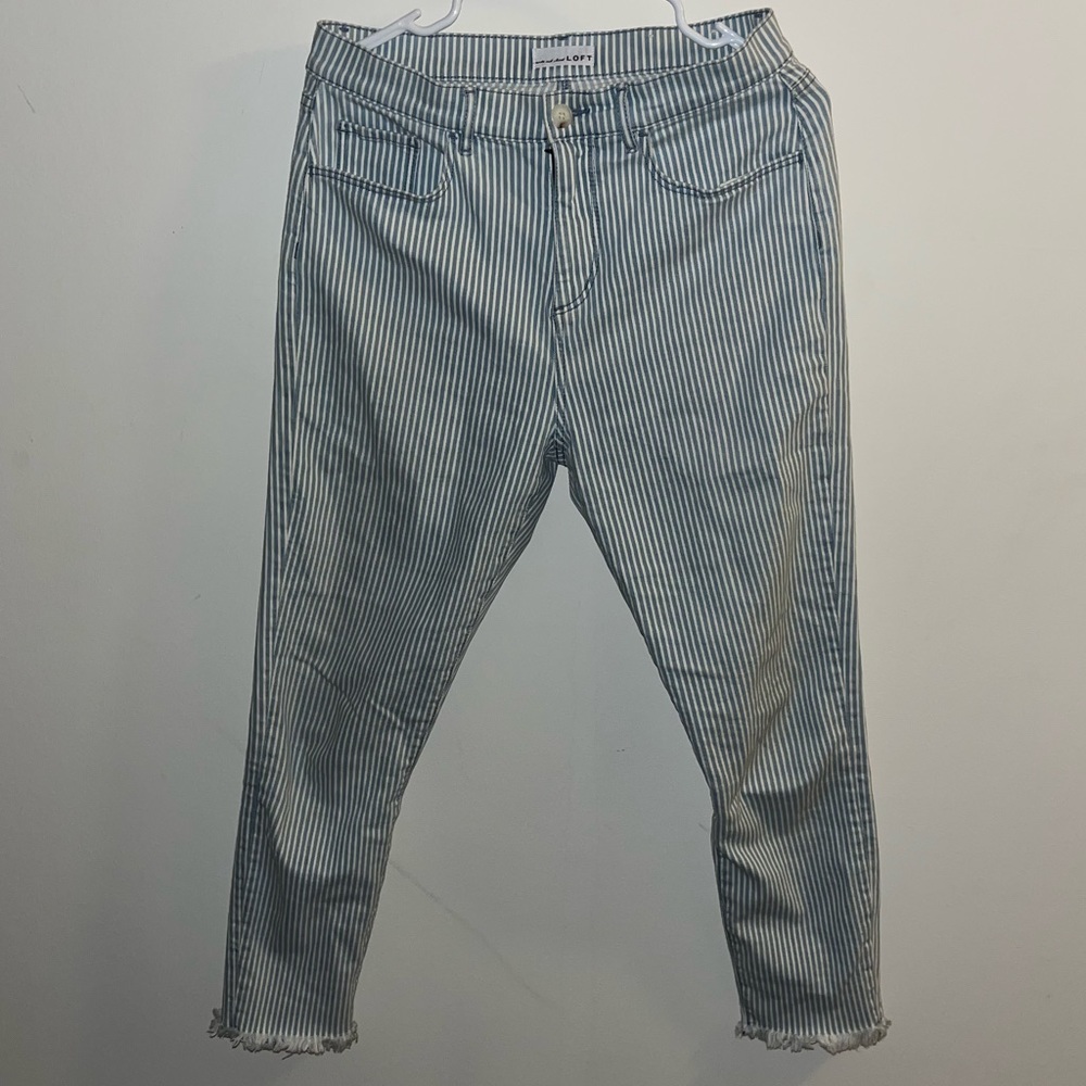 LOFT striped jeans